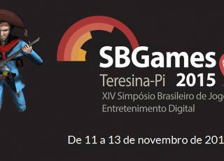 Imagem: Montagem com logotipo do evento e personagem do game Cangaço, da Sertão Games, de Piauí
