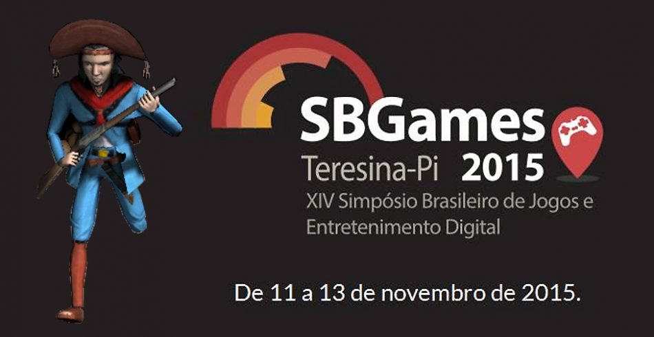 Imagem: Montagem com logotipo do evento e personagem do game Cangaço, da Sertão Games, de Piauí