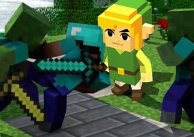 Imagem: montagem de cenário de Minecraft com foto do site Game Reactor