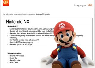 Montagem com imagem do Relatório da GfK e boneco do Mario