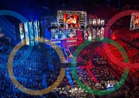 Imagem: fotomontagem com o logotipo das Olimpíadas