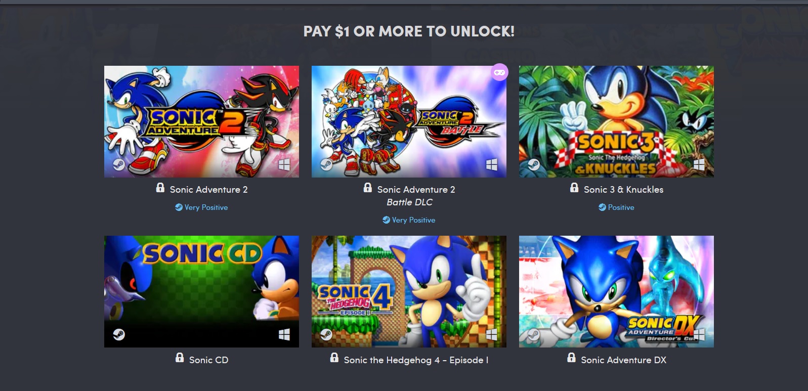 Buy SONIC ADVENTURE 2: BATTLE from the Humble Store