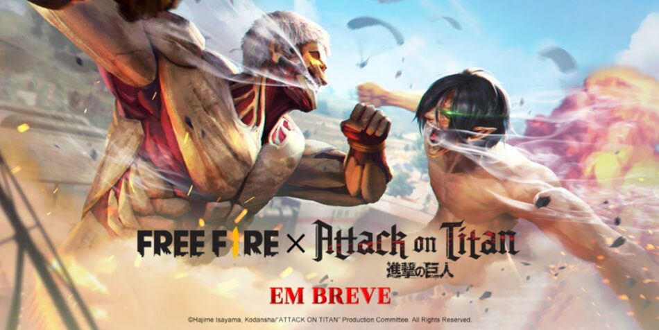 Free Fire faz crossover com a série Ataque de Titãs - Drops de Jogos