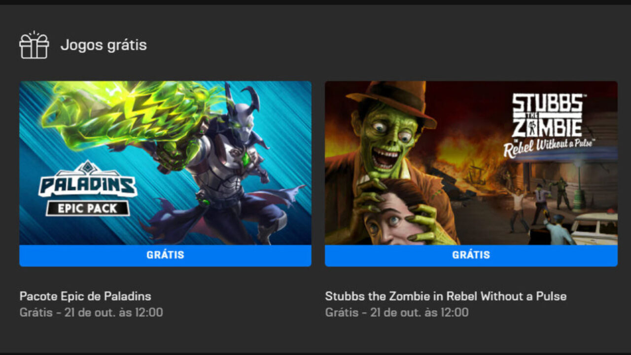 Epic Games Store solta jogos Paladins e Stubbs the Zombie in Rebel
