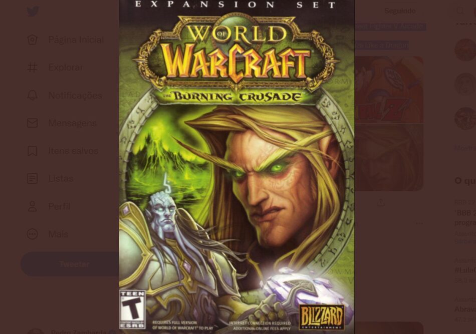 A imagem da expansão de World of Warcraft