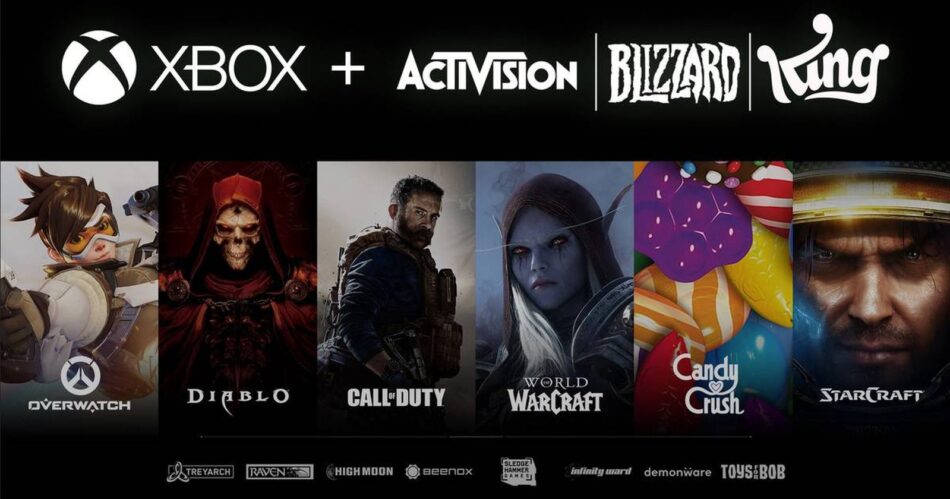 A imagem da compra da Activision Blizzard pela Microsoft