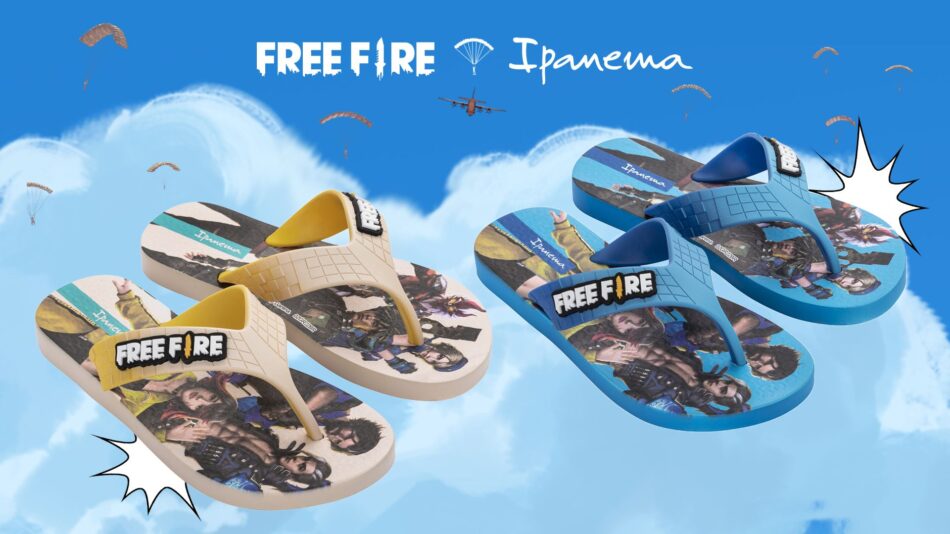 Garena lança linha de chinelos de Free Fire