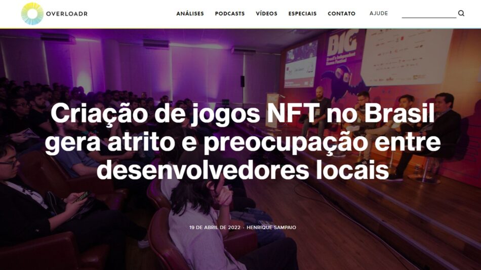 Reportagem aponta preocupação de devs brasileiros com NFT e criptomoedas no mercado