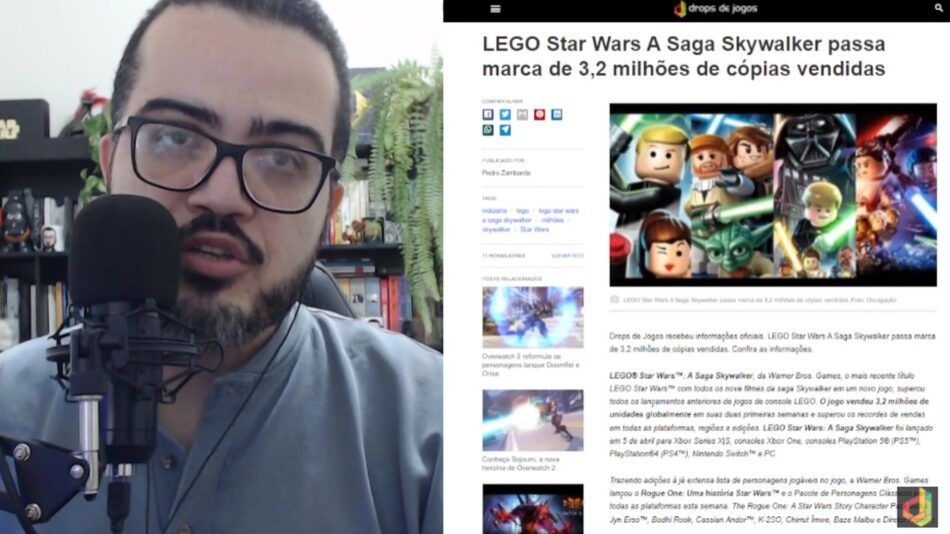 Drops News: 3,2 milhões, esse é o tamanho do sucesso de Lego Star Wars A Saga Skywalker