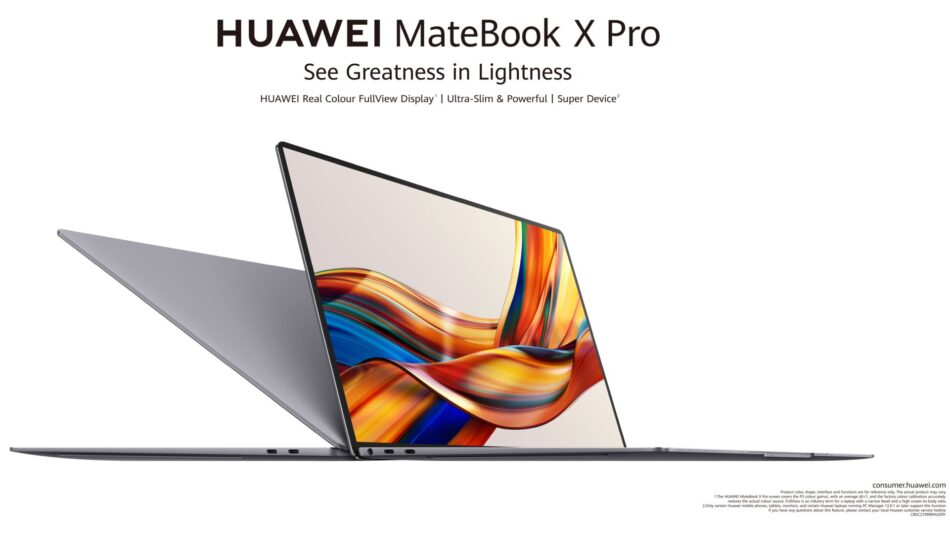 Huawei lança globalmente o HUAWEI MateBook X Pro, um novo laptop leve