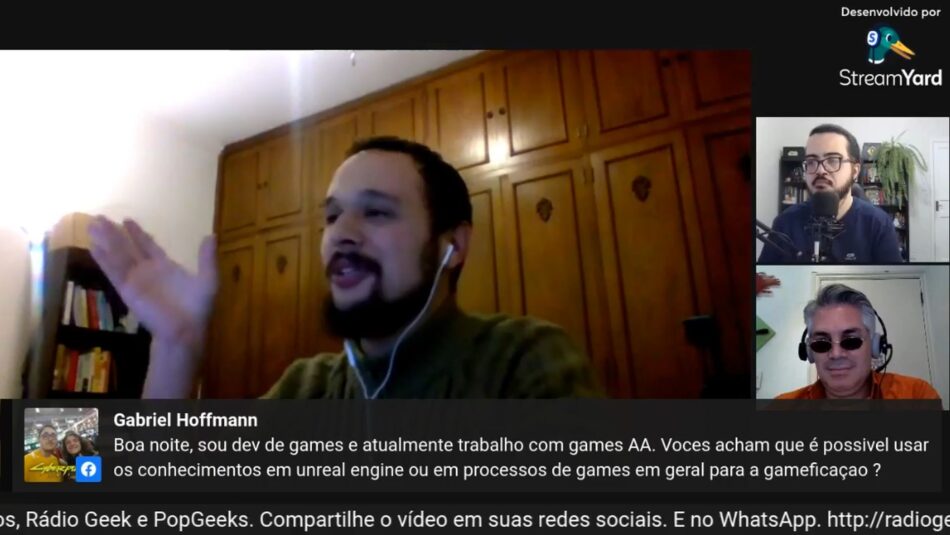 Augusto dos Santos fala de gamificação na educação na Rádio Geek