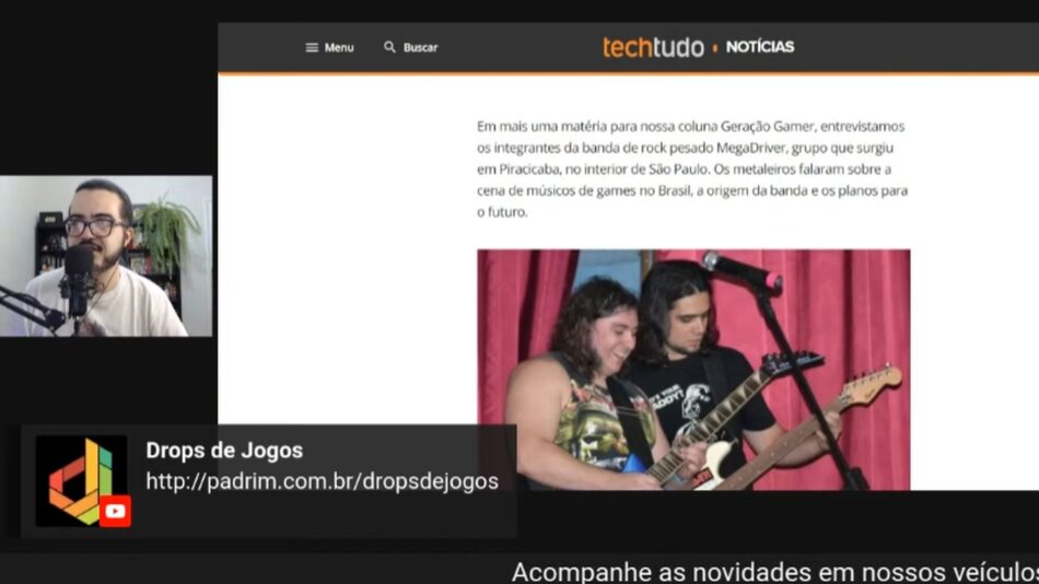 Drops debate MegaDriver e música de jogos no Brasil