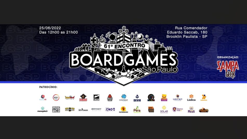 Encontro BoardGames São Paulo chega à 61ª edição