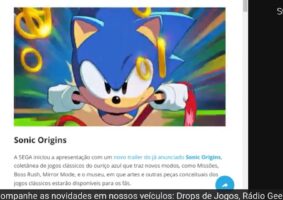 Drops de Jogos comenta evento Sonic Central na Rádio Geek