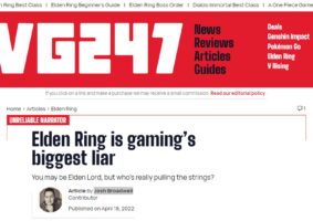 Elden Ring é uma grande mentira e tem um narrador 'não-confiável'