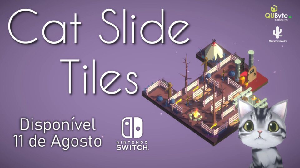 Jogo brasileiro Cat Slide Tiles chega ao Switch em 11 de agosto