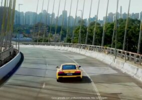 Nova campanha de Gran Turismo 7 coloca automóveis em grandes pontos de São Paulo