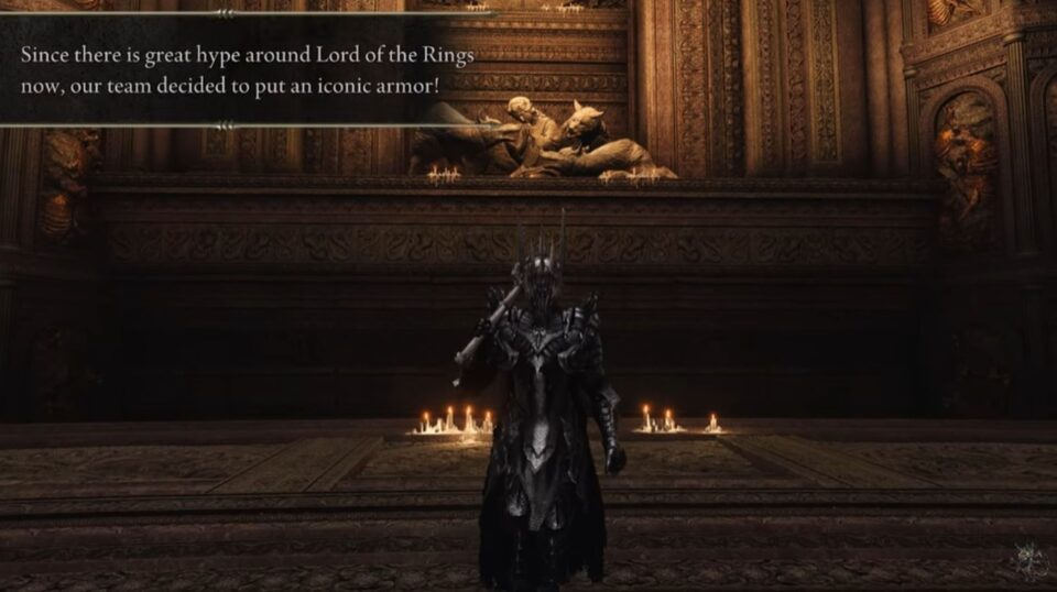 Acredite se quiser: Mod de Elden Ring adiciona Sauron, de Senhor dos Aneis