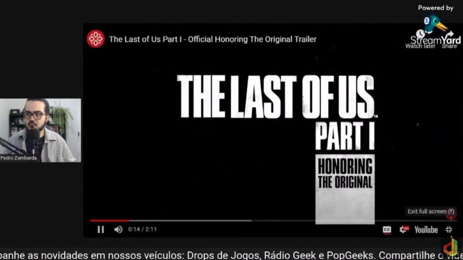 Primeiras impressões da série The Last of Us, na HBO. Por Pedro Zambarda -  Drops de Jogos