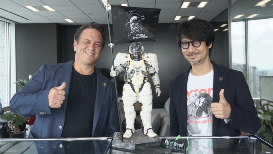 Phil Spencer, chefão da Xbox, visita a Kojima Productions