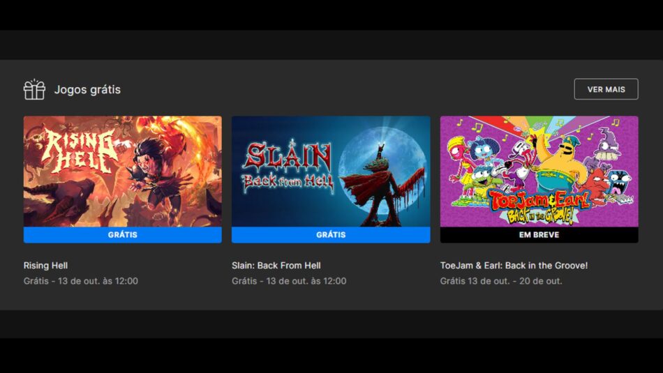 Epic Games Store solta os jogos Rising Hell e Slain de graça