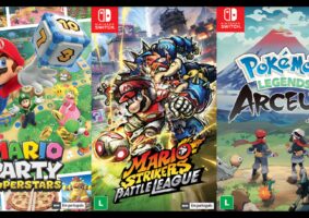 Jogos físicos selecionados da Nintendo para o console Nintendo Switch já estão disponíveis no Brasil