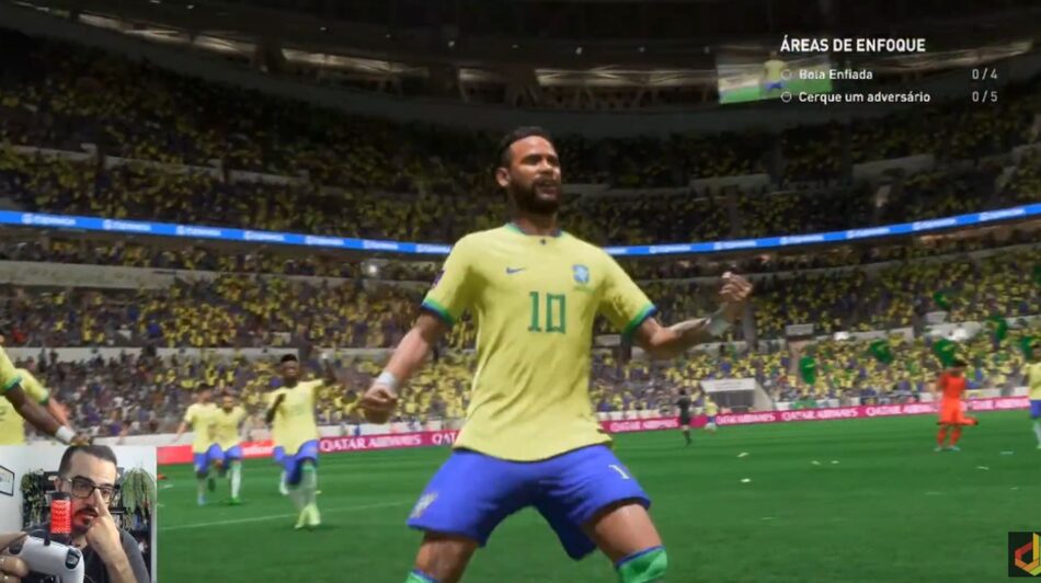 Brasil x Argentina, FIFA 23 Gameplay Copa do Mundo Qatar 2022
