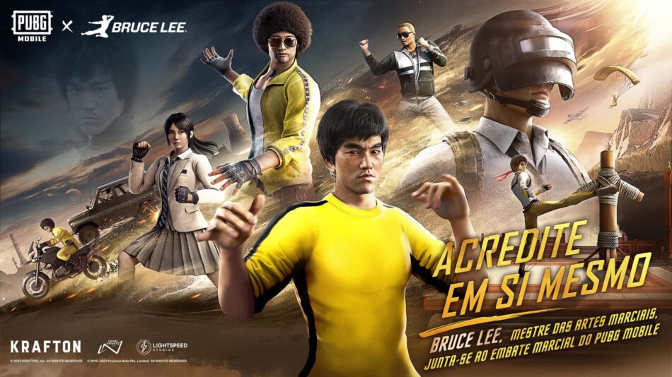 PUBG MOBILE anunciou colaboração com Bruce Lee