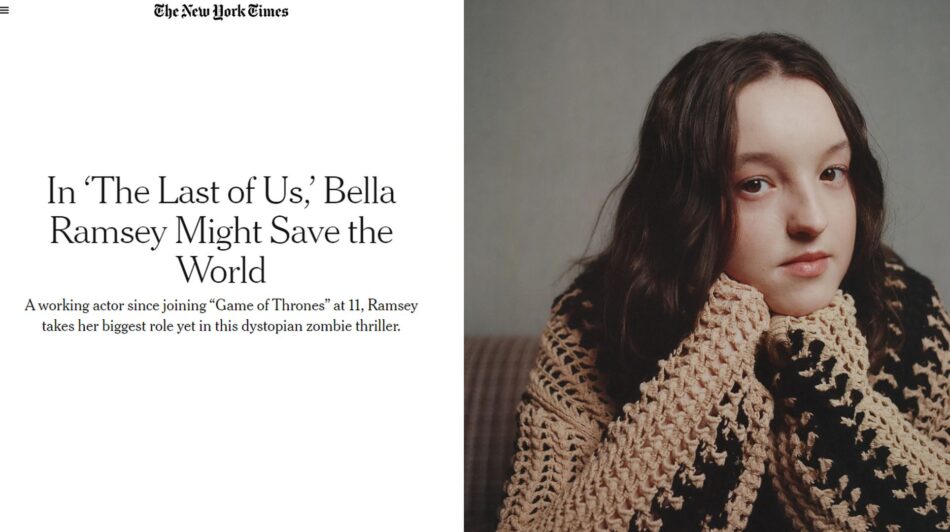 Bella Ramsey, a Ellie de The Last of Us, no New York Times