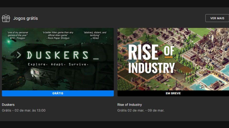 Epic Games Store solta o jogo Duskers de graça