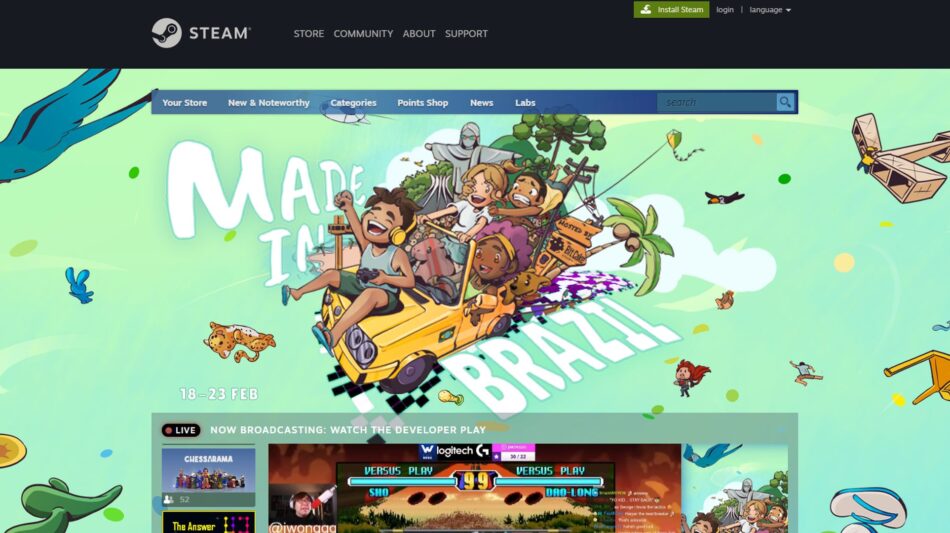Made in Brazil Sale, promoção de jogos indie brasileiros no Steam, começa