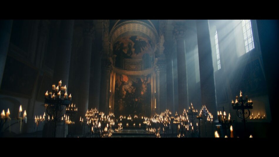 Diablo IV ganha arte demoníaca pintada por Adam Miller em catedral na França