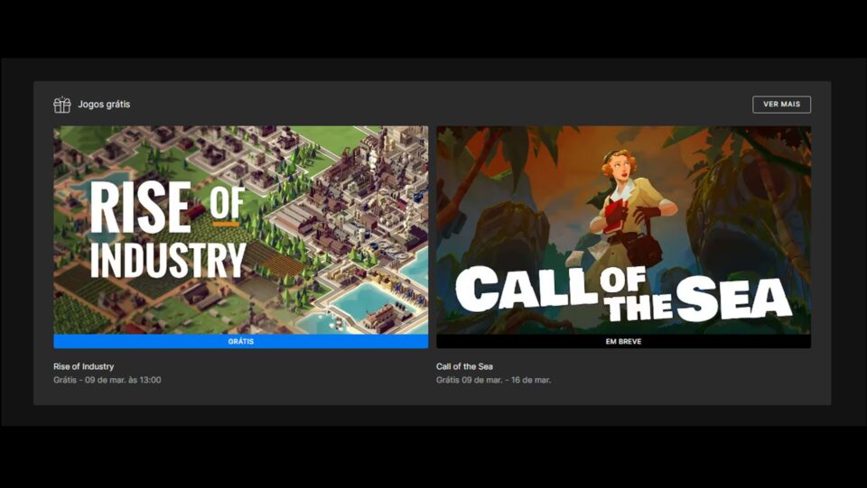 ÚLTIMAS HORAS: Epic Games Store solta 2 jogos de graça - Drops de Jogos