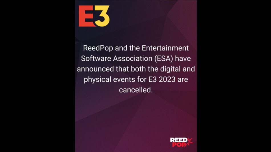 Após saída das empresas, E3 2023 é cancelada oficialmente