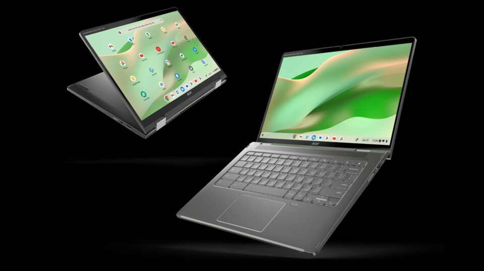 Novo Acer Chromebook Spin 714 é desenvolvido para produtividade com um design ecológico