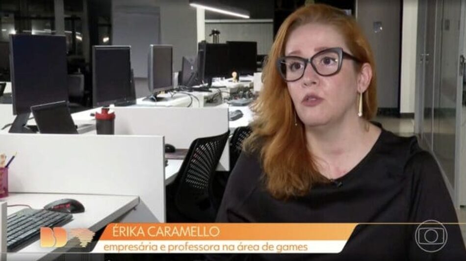 Érika Caramello, CEO da Dyxel, fala sobre games na economia criativa na TV Globo