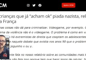 Live no canal de Bemvindo Sequeira aponta que violência nas escolas não tem conexão com games