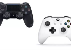 Controles de Xbox e PlayStation