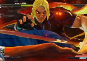 Jogando de Ken azul em Street Fighter V