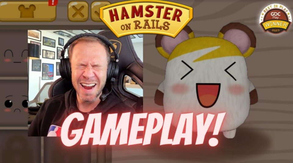 Tiago Leifert e DX Gameworks fazem parceria no jogo Hamster On Rails em apoio ao GRAAC