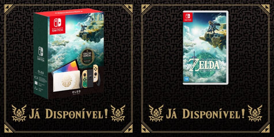 The Legend of Zelda: Tears of the Kingdom tem versão física, console e controle temáticos disponíveis no Brasil