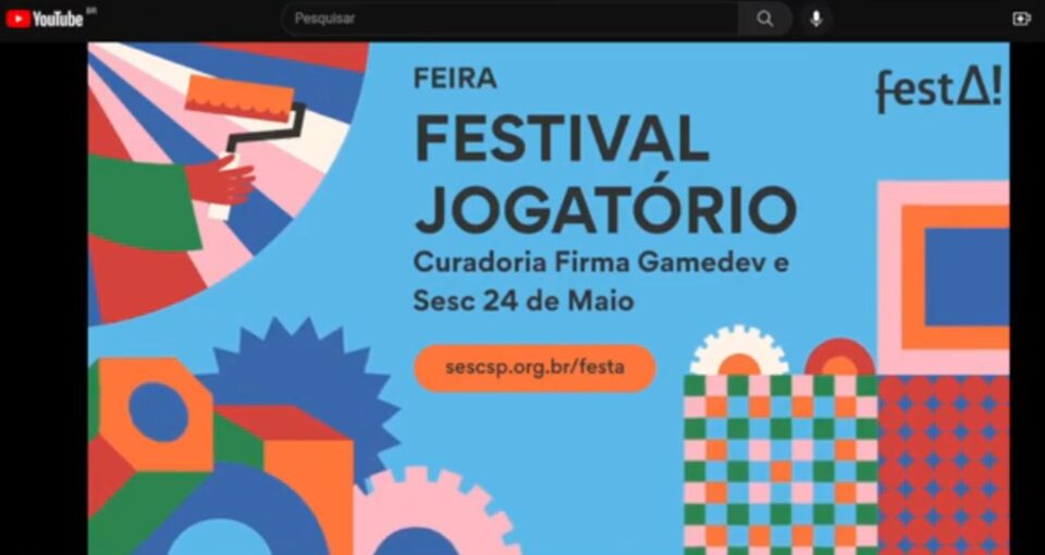 Live Cultura dos Videogames aborda evento Jogatório, gratuito no Sesc