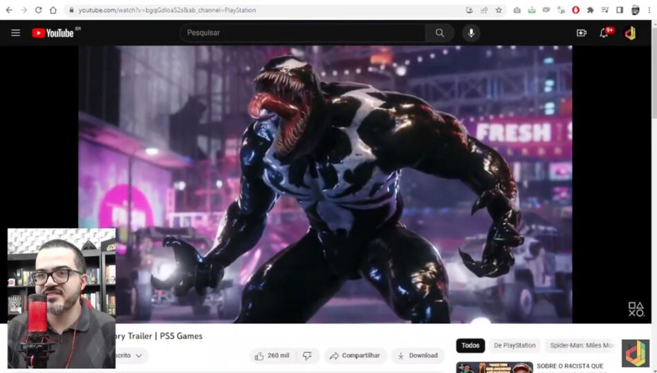Cultura dos Videogames aborda Venom em Spider-Man 2