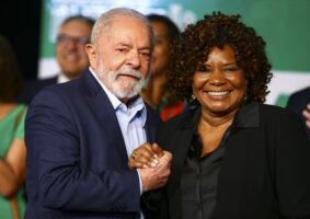 Lula e Margareth Menezes. Foto: EBC