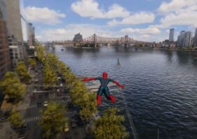 Como é planar em Spider-Man 2
