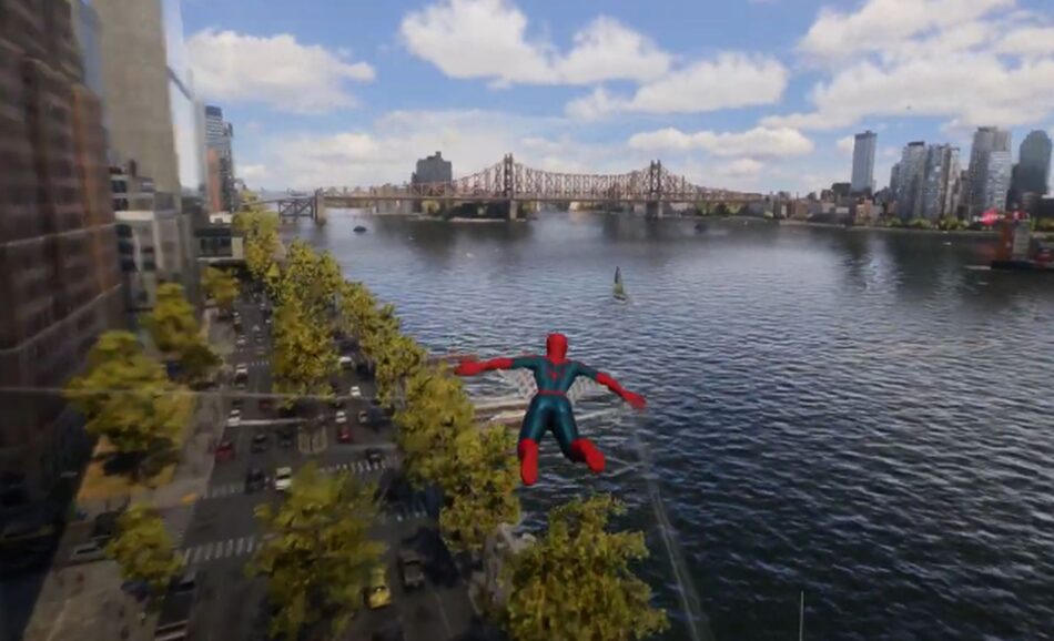 Como é planar em Spider-Man 2