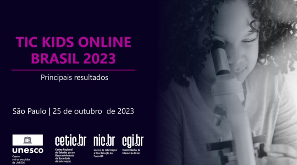 TIC Kids Online Brasil 2023: crianças estão se conectando à Internet mais cedo no país