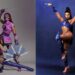 Marina Sena como Kitana e Anitta como Mileena/Foto: Instagram // Cantora Pabllo Vittar em cosplay de Kitana/Foto: Instagram