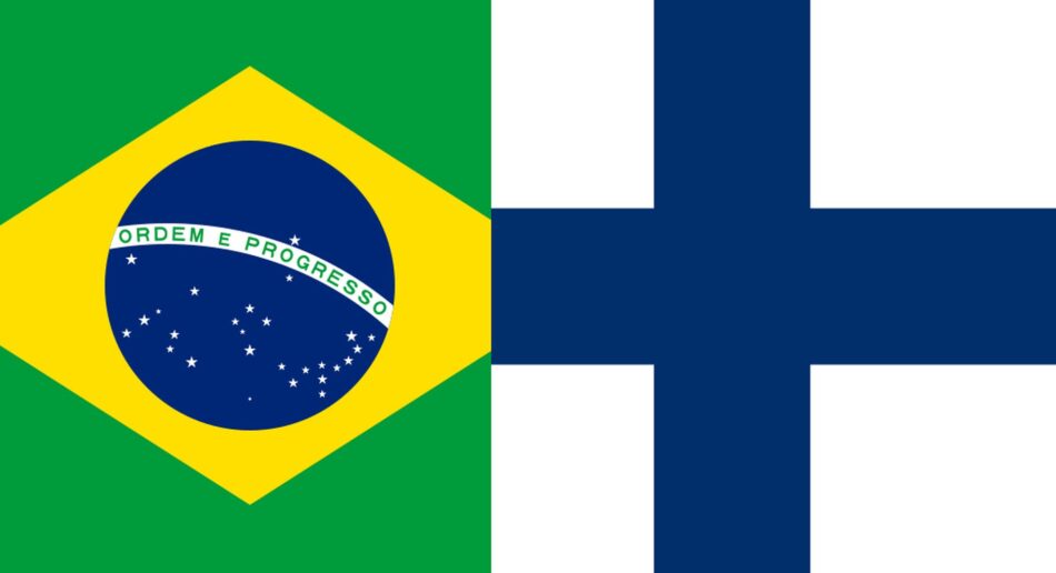 Brasil e a Finlândia. Foto: Wikimedia Commons