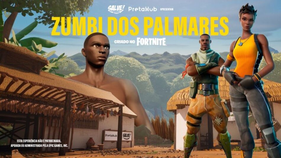 Pretahub e Salve Games lançam Zumbi dos Palmares dentro do Fortnite